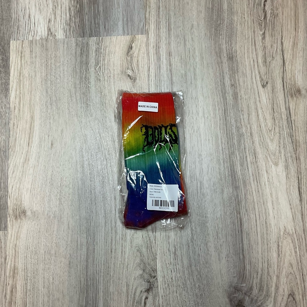 DOLLSKILL - RAINBOW TIE DYE SOCKS